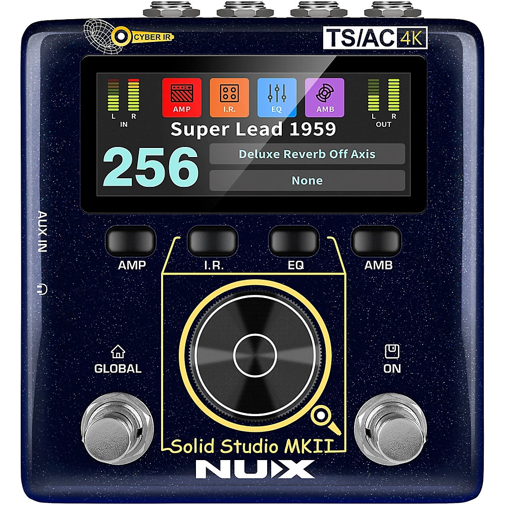 NUX Solid Studio MKII Preamp, Power Amp Simulator and IR Loader Pedal - Blue