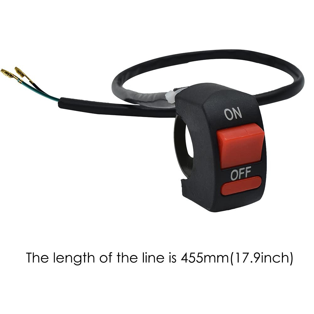 1" 25Mm Motorcycle Handlebar Switch Headlight Fog Light Start Ignition Kill on