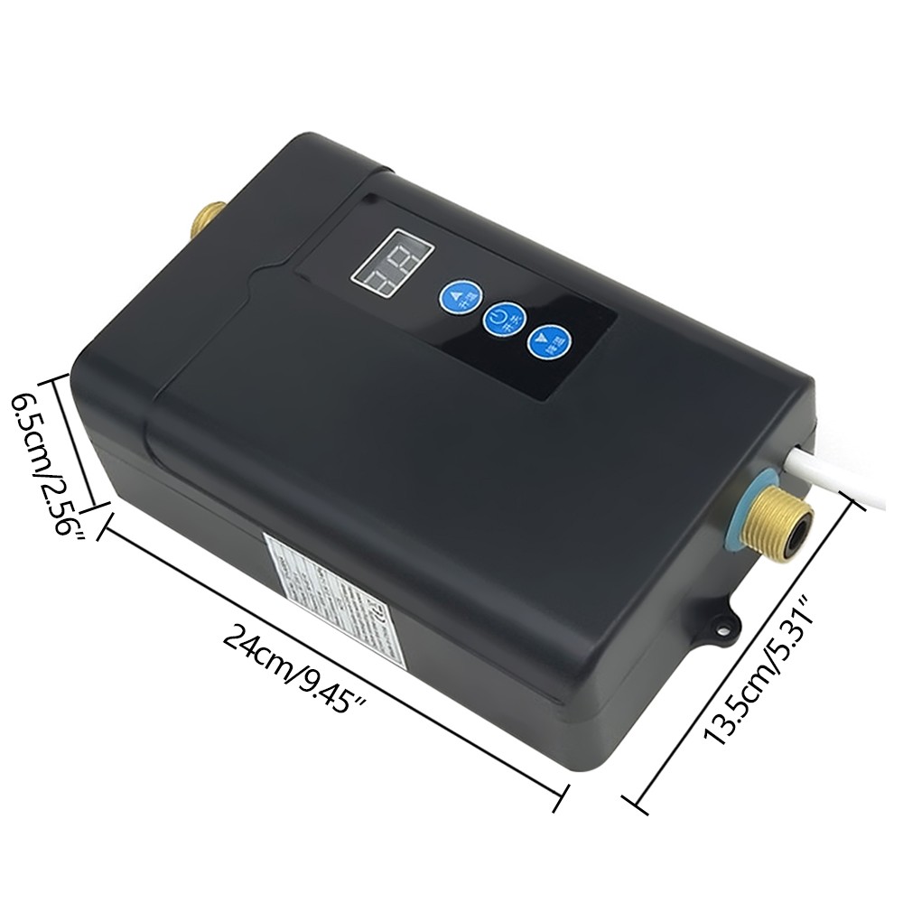 3000W 110V Electric Hot Water Heater Instant Boiler On Demand Tankless W/ Remote