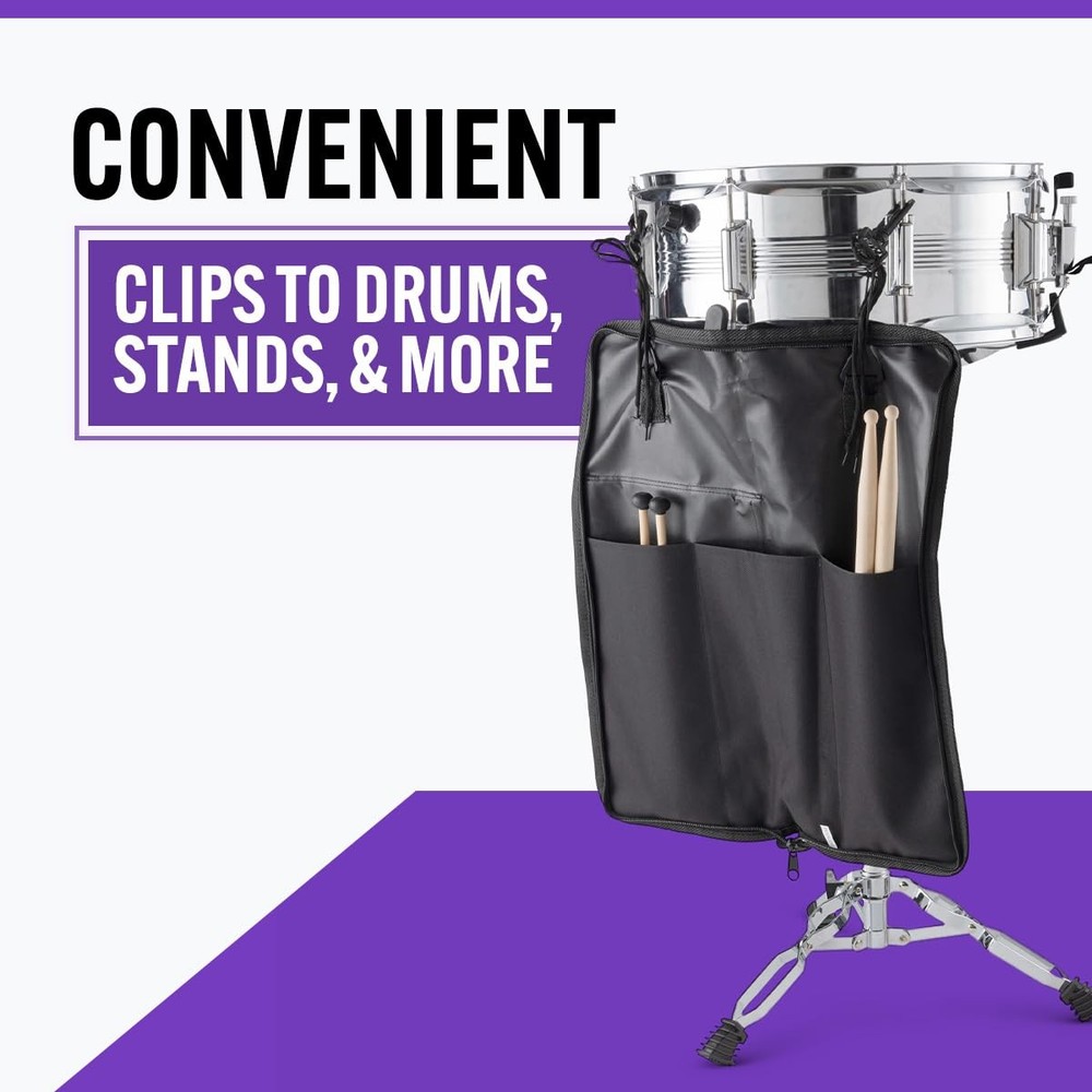On-Stage Student Percussion Kit - Maple Drumsticks, Rubber Mallets,