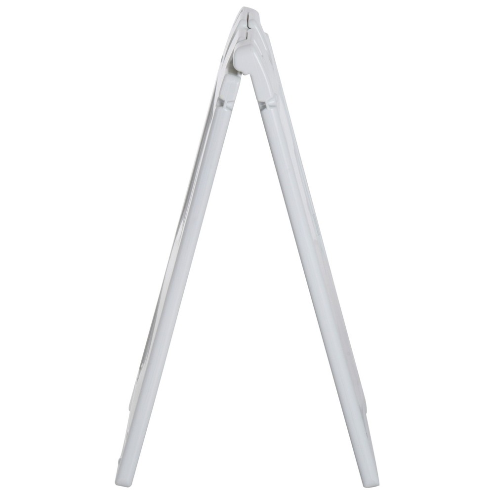 22" x 28" Folding A-Frame Sandwich Board Sidewalk Sign, White