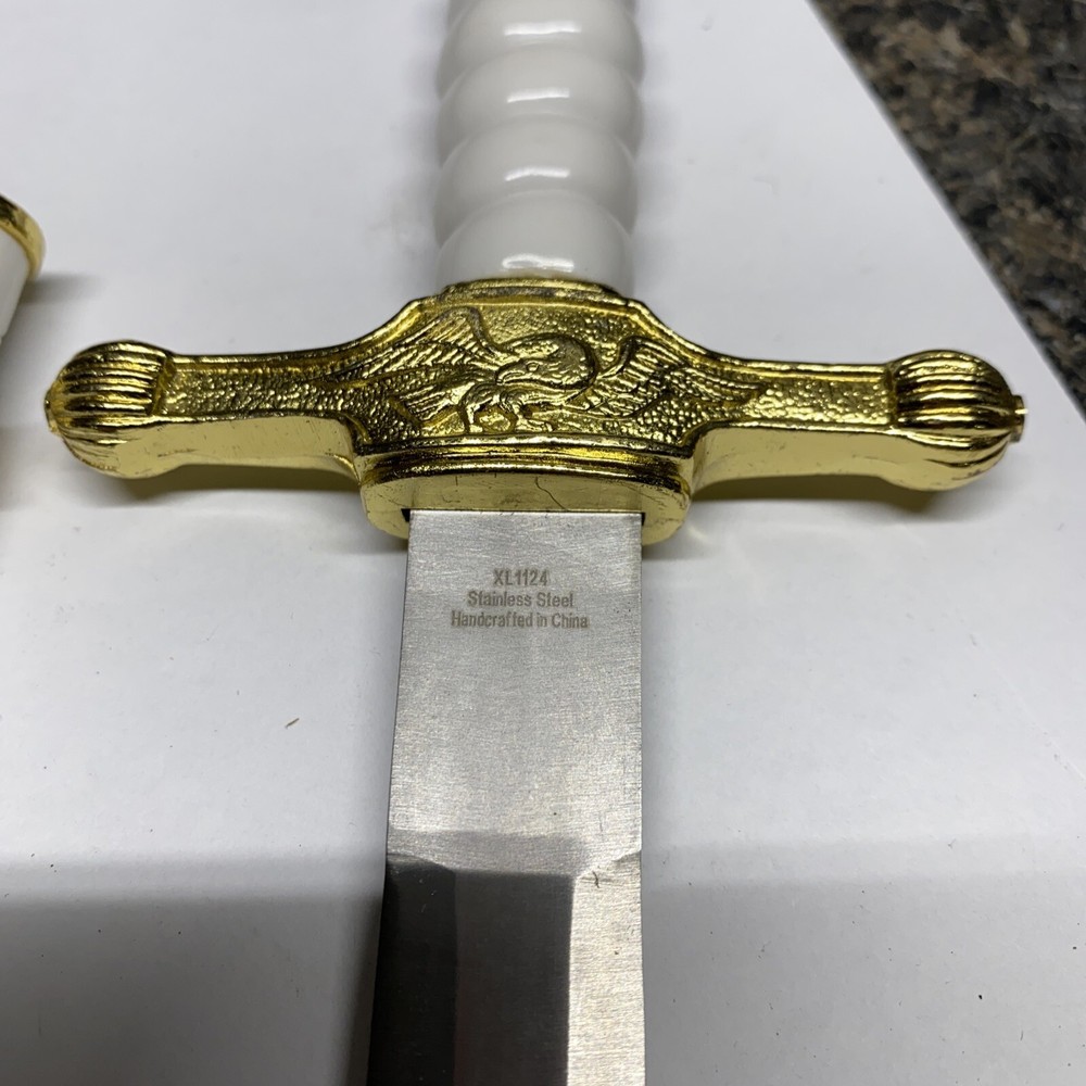 14” Tomahawk Collectible Dagger Eagle Design Handle Stainless w Sheath (DCA6)