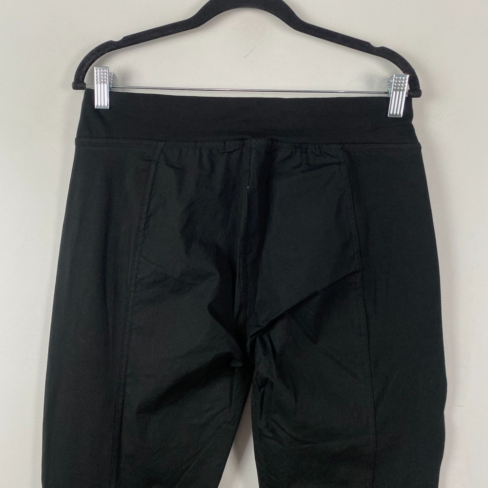 XCVI Malanda Ankle Pants Womens Medium Black Pull On Zip Pocket Mid Rise