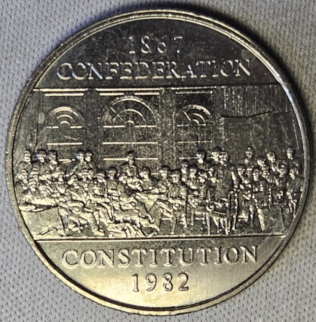 Canada 1 dollar 1982 - 1867 CONFEDERATION CONSTITUTION Mint State #AB183