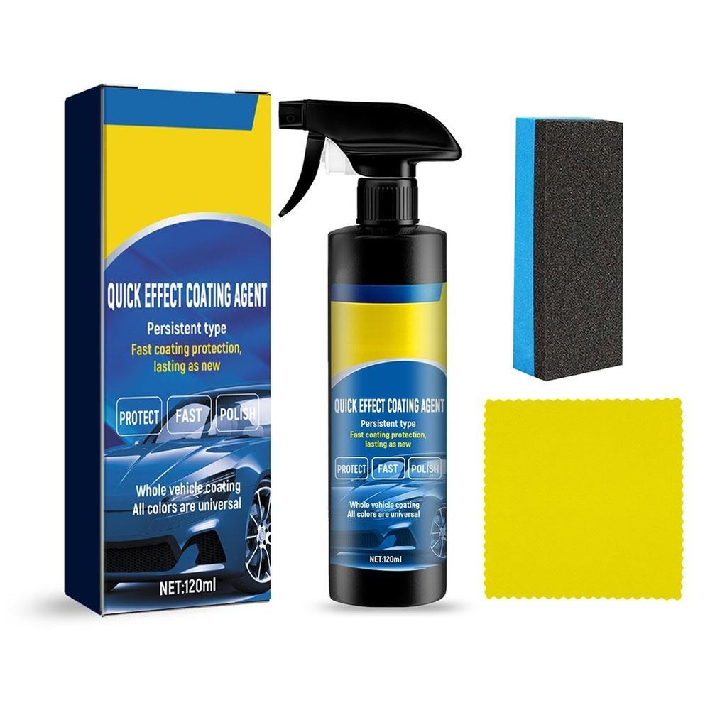 1PCS Car Coating Spray, 3 in 1 Multi-functional Quick 120 ml Effect S6I2