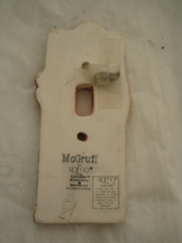 McGruff Ceramic Light Switch Plate by SIGMA-PRE-OWNED