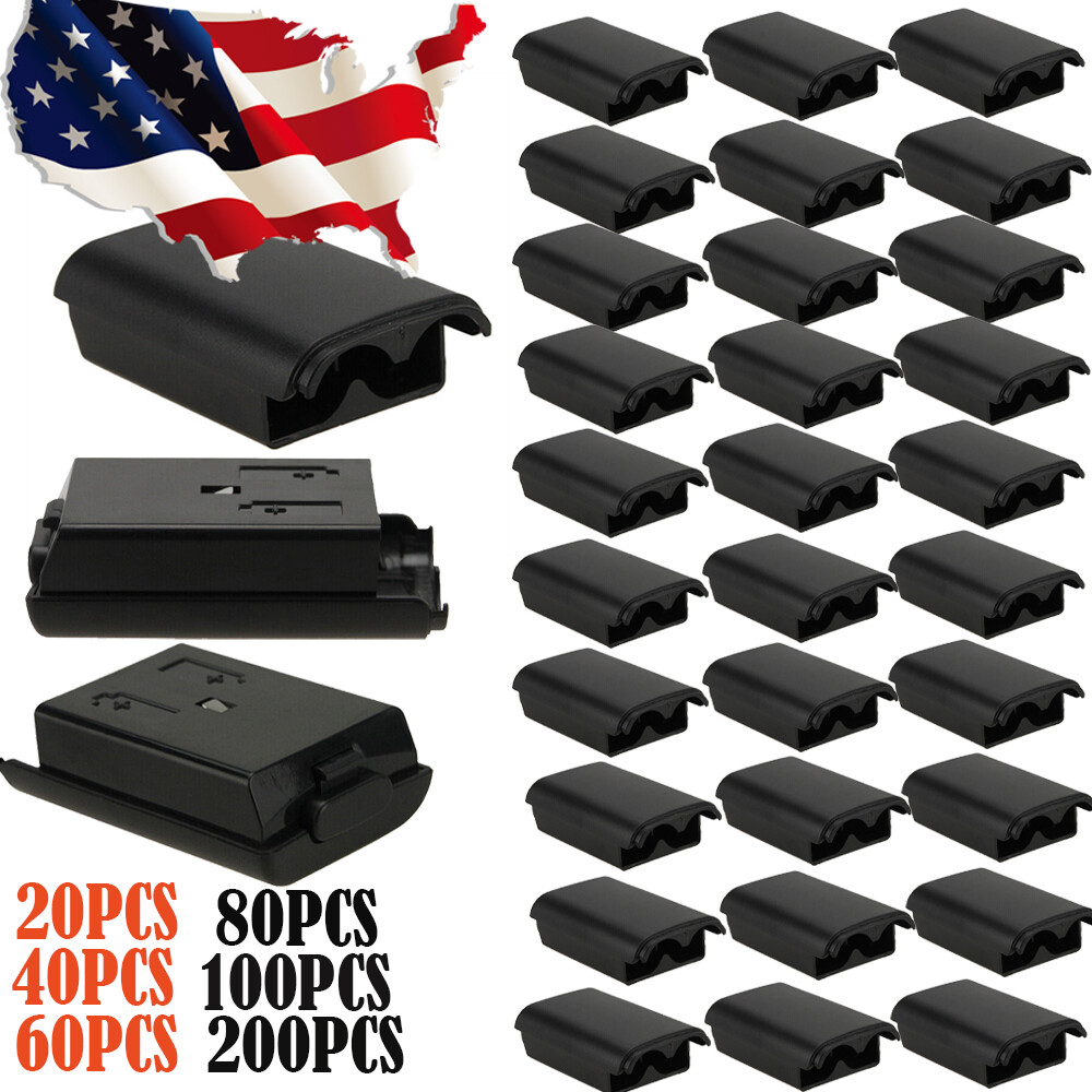 20-200Pcs Black AA Battery Back Cover Case Shell Pack For Xbox 360 Controller