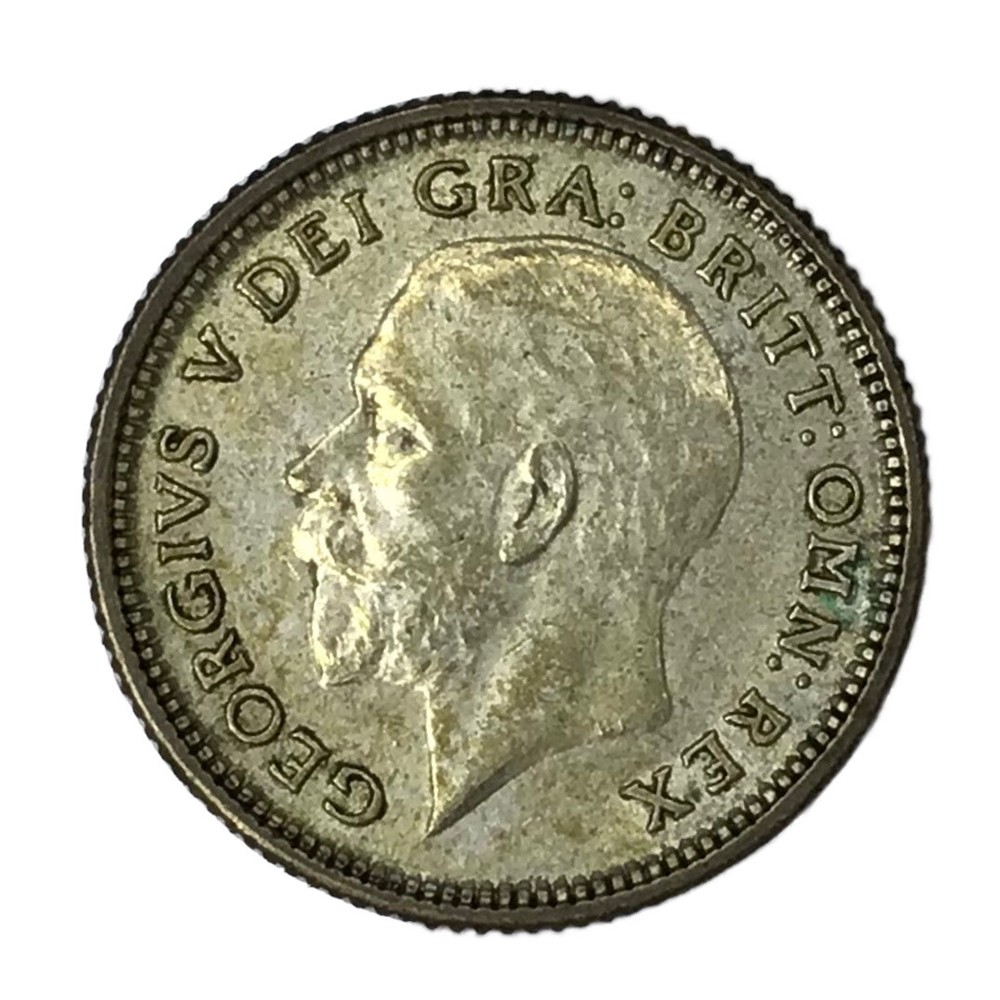 1927 Great Britain 6 Pence AU #