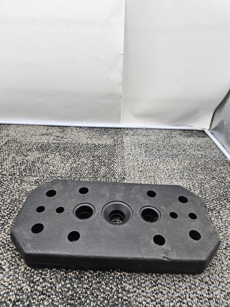 Vinyl Rectangle Weight Plate 10 LBS 14.5" L x 7" Stackable, Black