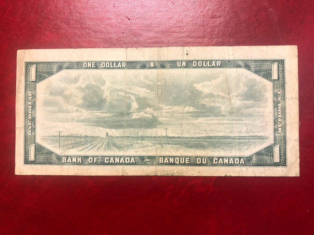 Canada One Dollar Banknote 1954 Very Nice