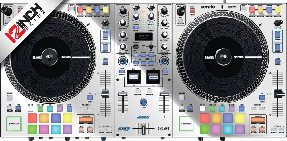 Rane One MK2 Skin -brushed silver