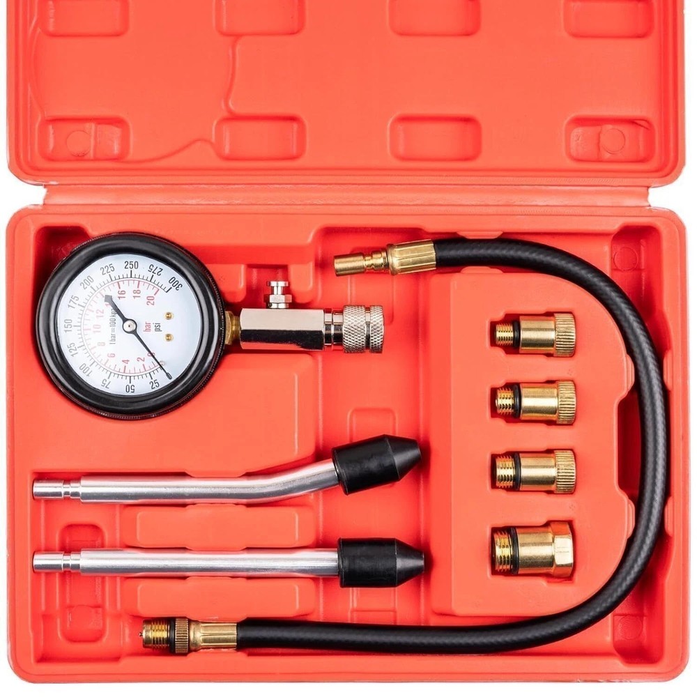 Petrol Engine Cylinder Compression Tester Kit for Automotive Motorcycle Tool