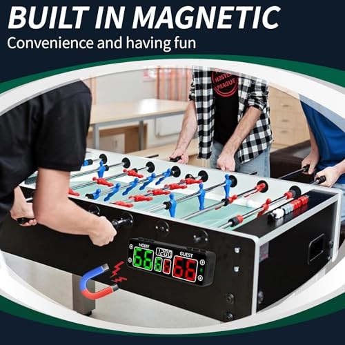 Upgraded Digital Scoreboard with Timer, Mini Magnetic Electronic black