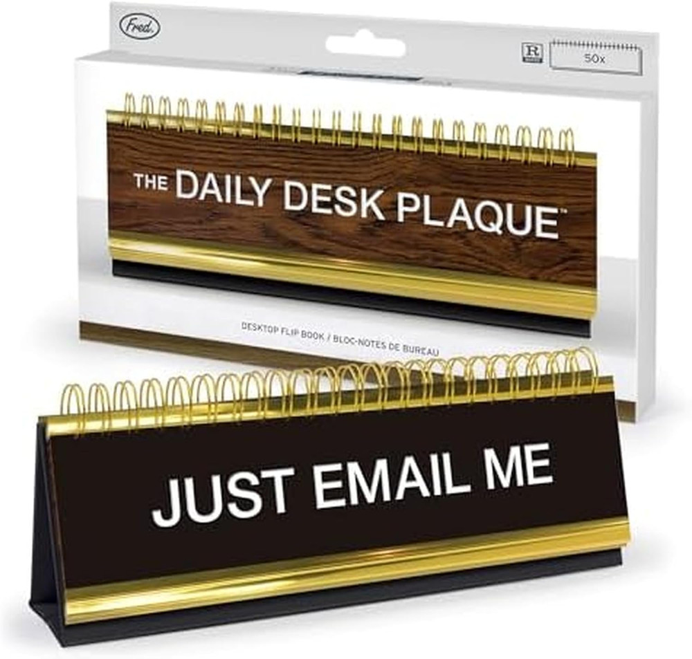 Daily Desk Plaque Desktop Flip Book, Assorted