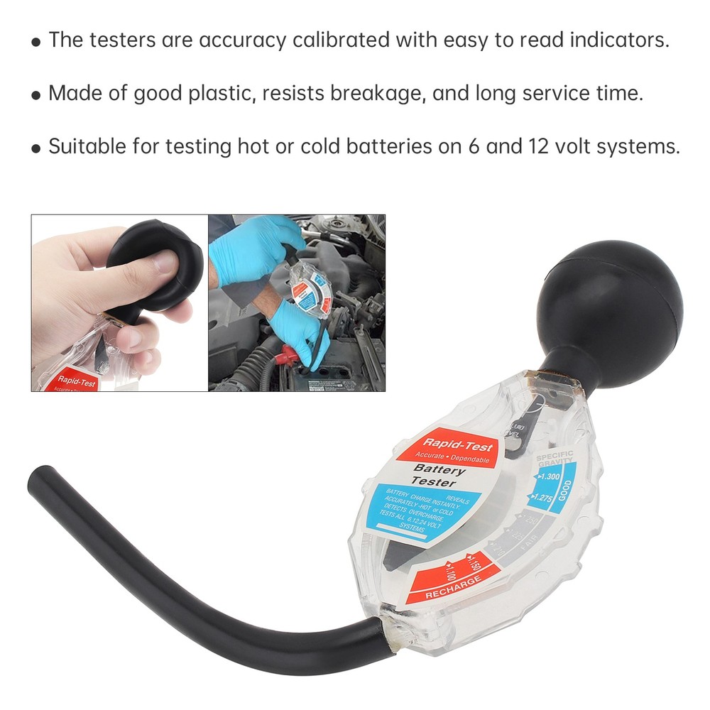 Auto Professional Deep Cycle Fast Detection Battery Hydrometer Tester Tool New