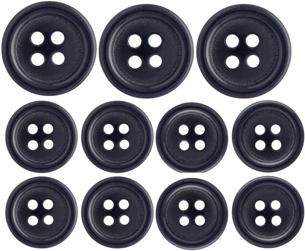 ® Brand, Navy Blue, Quality Suit Button Set