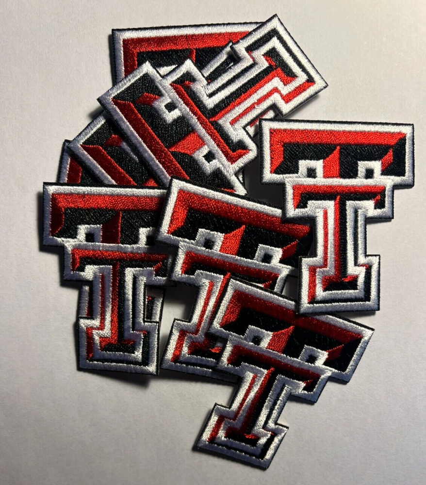 Texas Tech patch Red Raiders texas tech patch 2 3/8" tall Iron or sew on