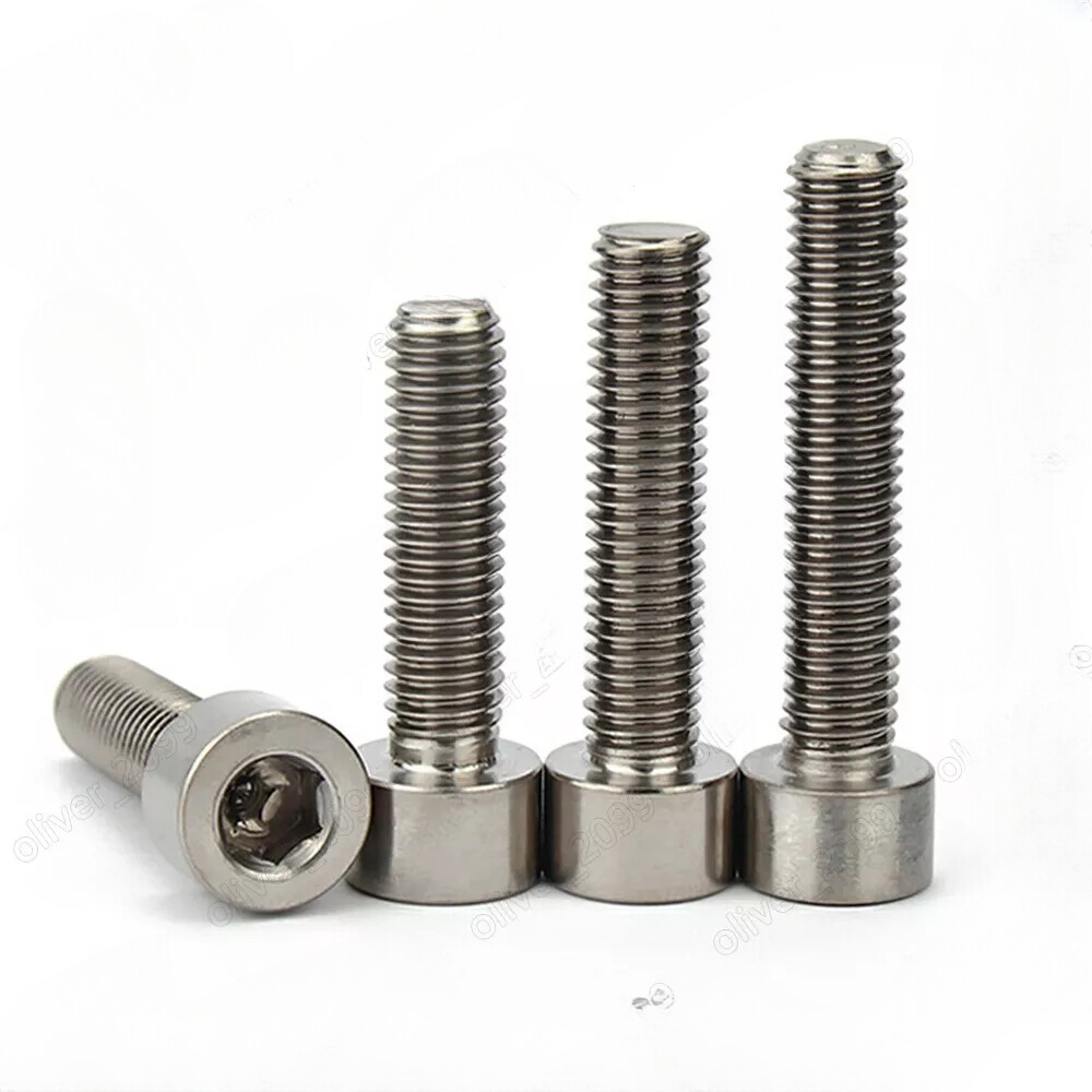 Titanium GR2 DIN912 Hex Socket Bolts Cap Head Screws 2# 4# 8#