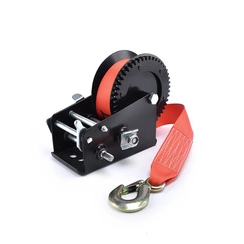 Manual Winch Hoist Winch Black Spray Plastic Bottom Shell 2500 Pounds (LBS)