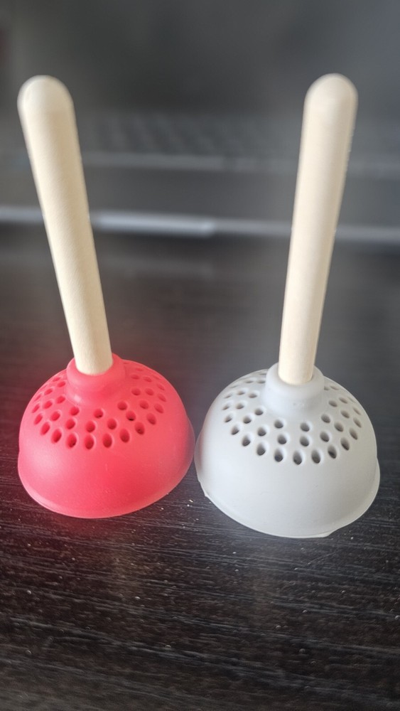 2 Pc Toilet Plunger Silicone Tea Infusers Steeper Tea Strainer Tea Lovers Gift