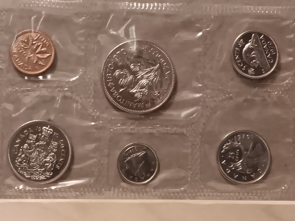 1970 Canadian 6 Coin Set Proof Like with COA