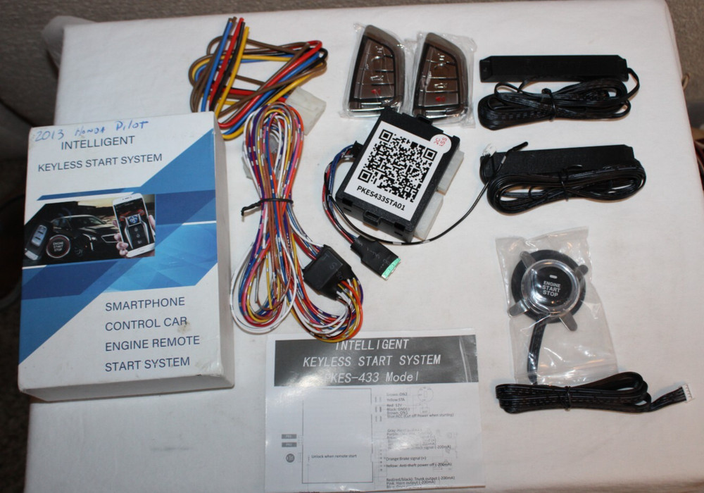 NOS Intelligent Remote-Control Engine Start Keyless Mobile Alarm System PKES-433