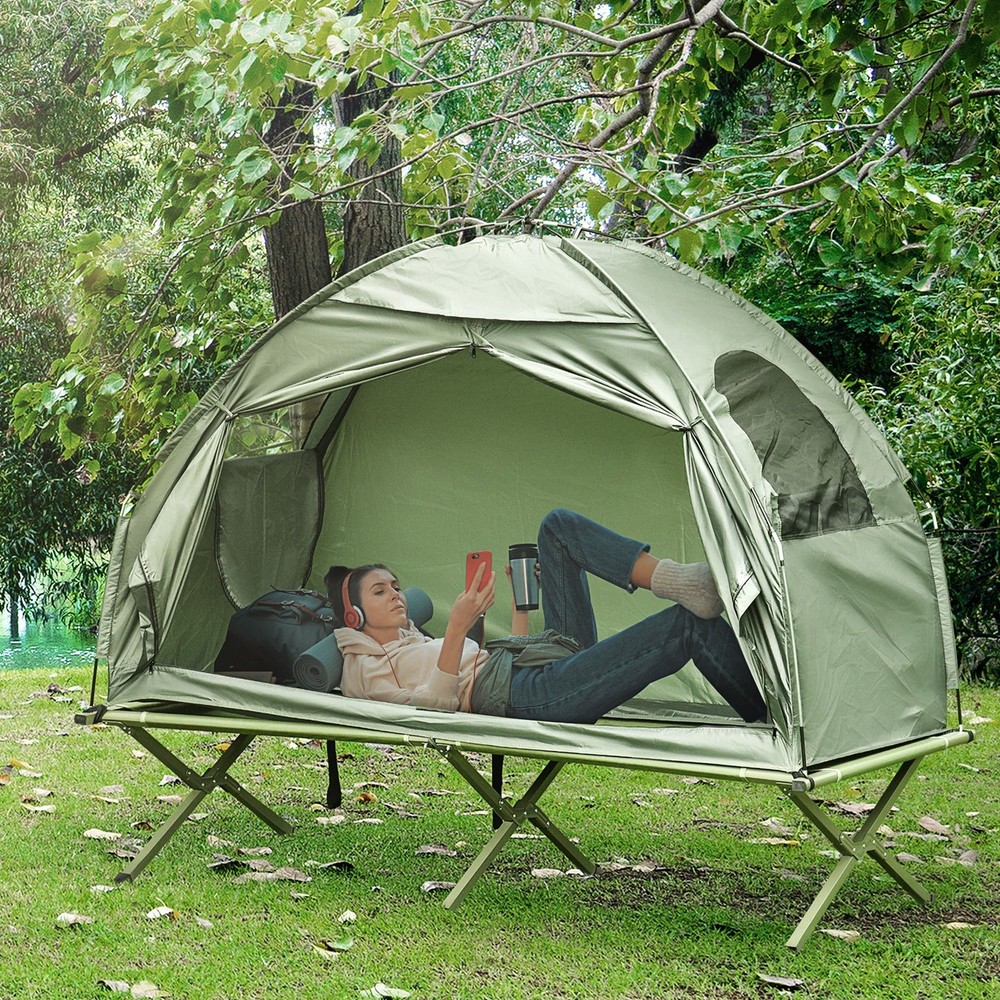 Efficient Dual Use Tent Cot 1 Person 76L Lightweight Design