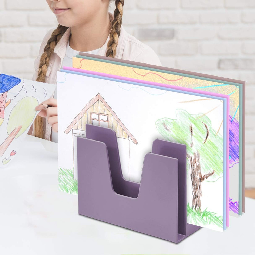 5 Section Incline File Sorter Organizer, Mail, Folder, Letter Desk Organizer, Ra