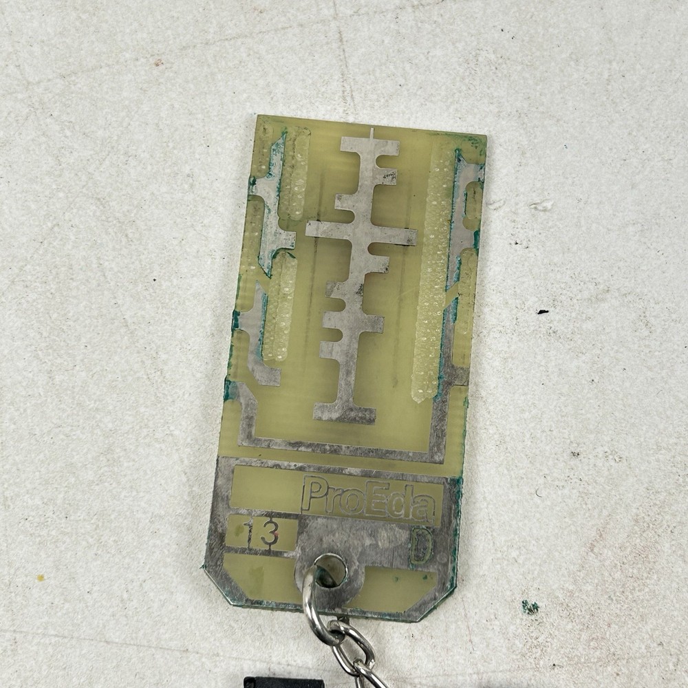 Vintage PCB key Electronic Access Key Keychain Building Office Computer Access