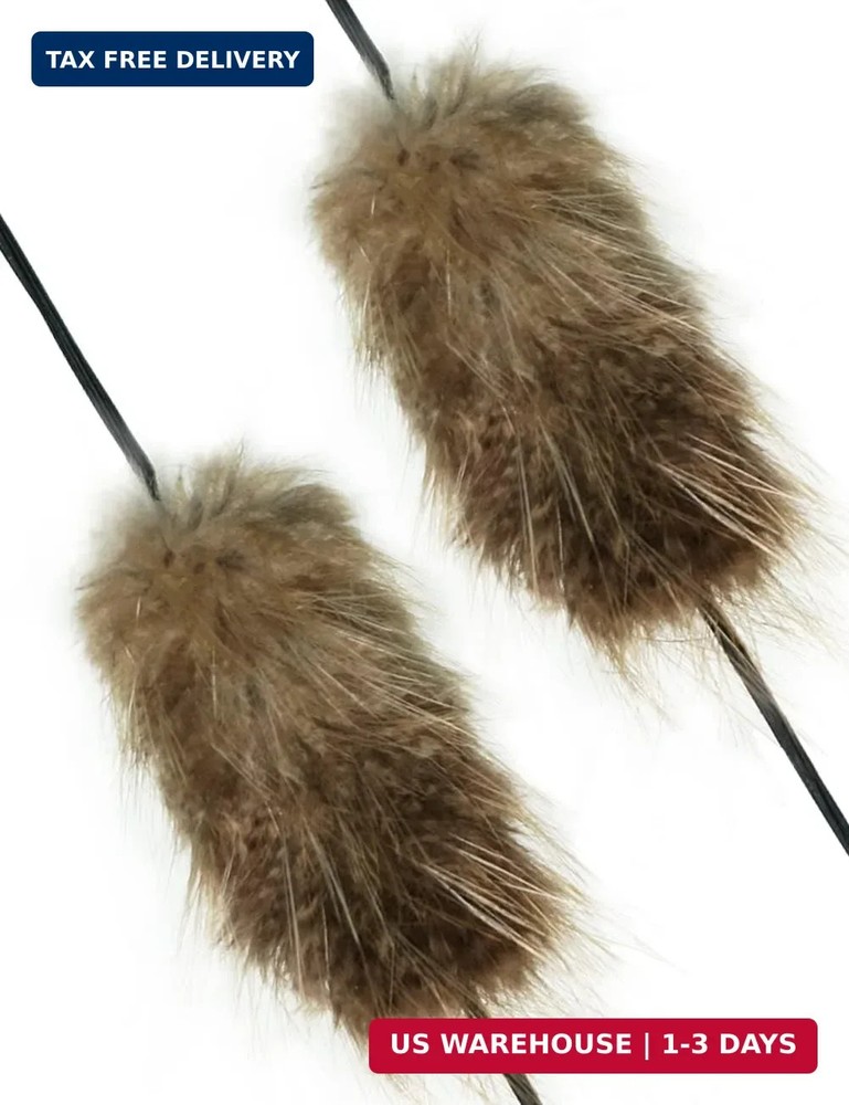 THREE ARCHERS Beaver Balls Bow String Silencers 2 Pack - Traditional Archery Bow