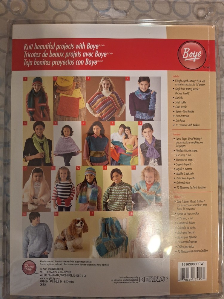 Boye I Taught Myself Knitting: 18 Projects & Tools