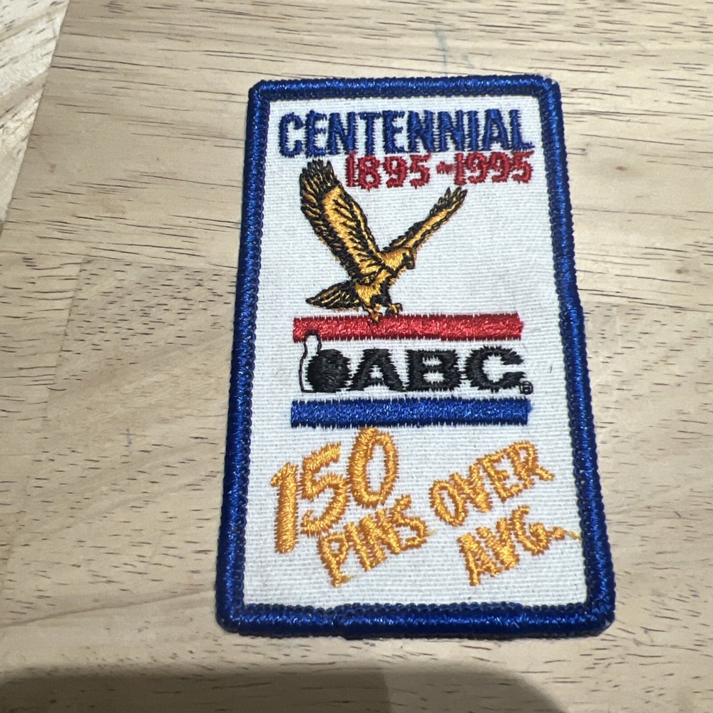 ABC Centennial Patch 1995 150 Pins Over Average Bowling