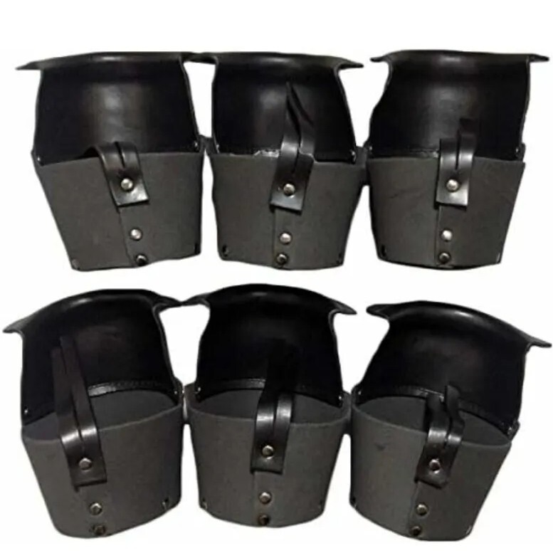 6pcs Leather Billiard Pool Table Pockets Drop Pockets Replacement BLACKKAI-BT-DR