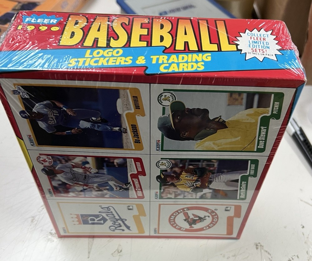 1990 FLEER BASEBALL CELLO BOX (24 PACKS)