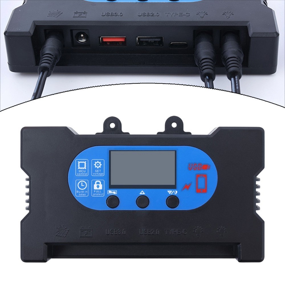 Dual USB TypeC Port Solar Charge Controller for Enhanced Charging Performance