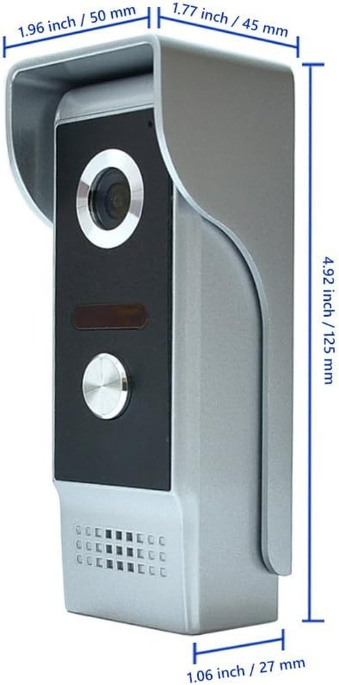 Wired Video Intercom System, 7 Inches Video Doorbell Door Phone System