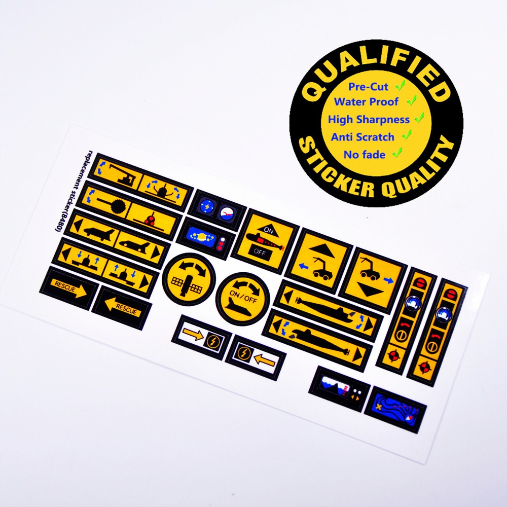 Replacement sticker for set 8480 Precut sticker