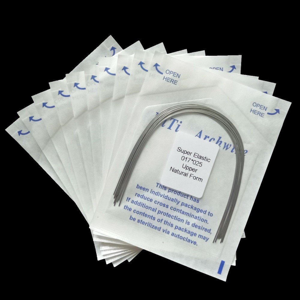 Dental Orthodontic Super Elastic Niti Round/Rectangular Arch Wire Ovoid/Nature