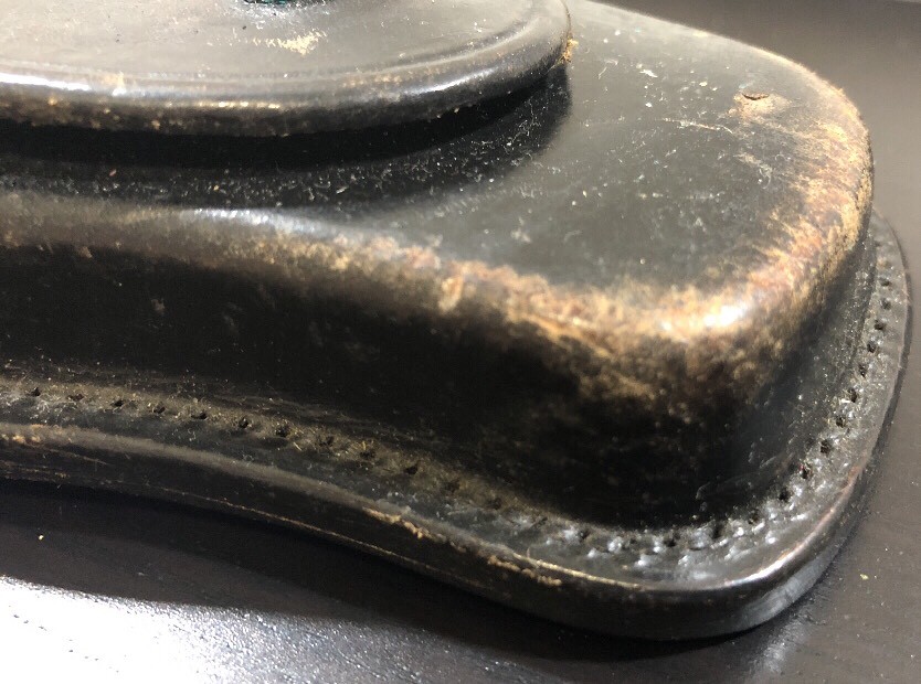 Tex Shoemaker Co Black Leather Cuff Case Handcuff Snap Belt Loop