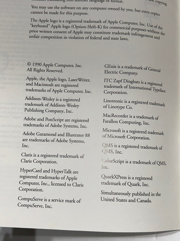 Macintosh Hyper Card Basics System 7 Guide 1990 Macintosh Collector Vintage