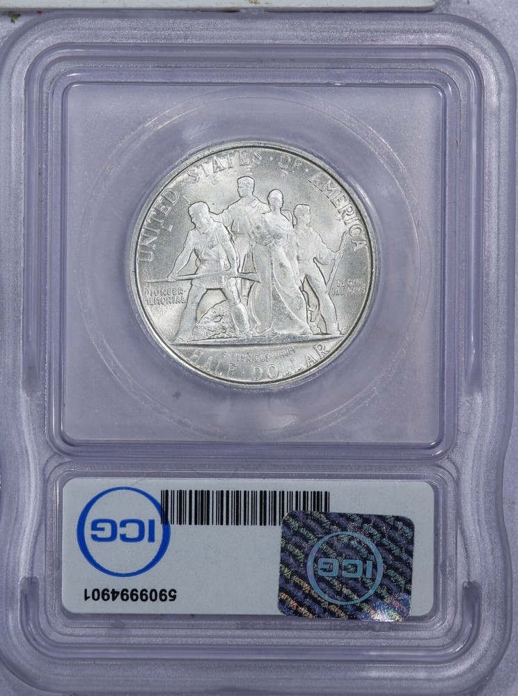 1936 Elgin Half Dollar 50C ICG MS66