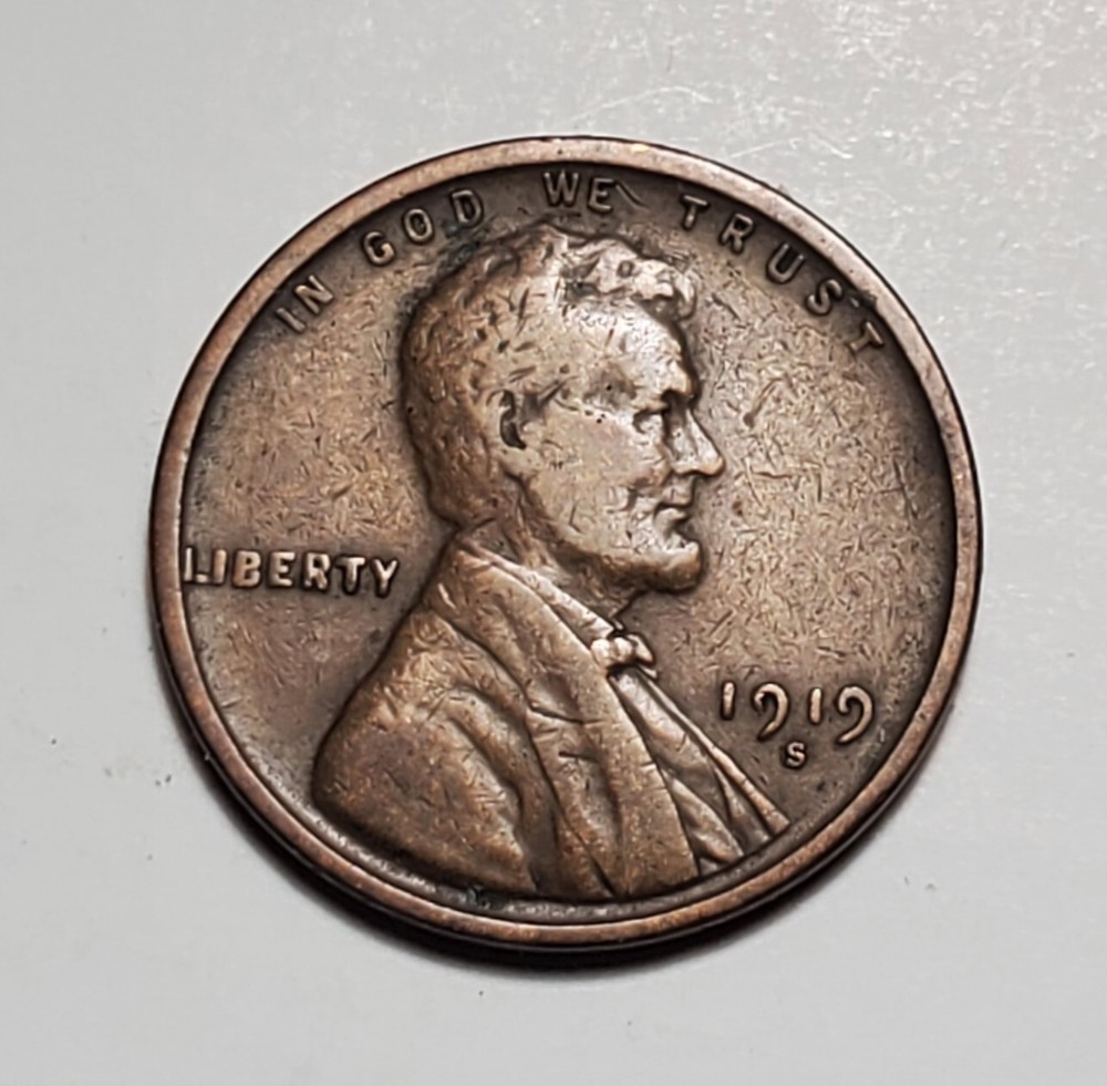 1919 S LINCOLN WHEAT PENNY #C8035