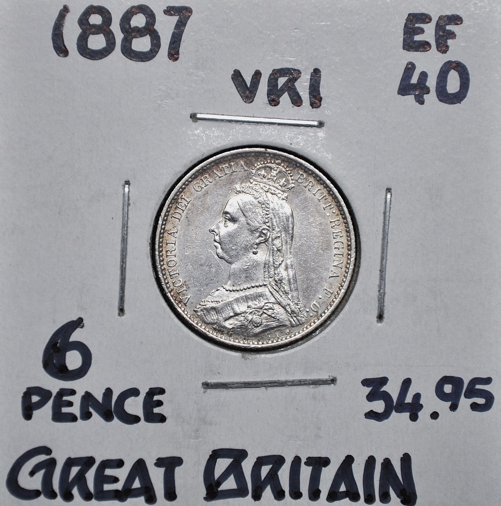 1887 Great Britain 6 Pence