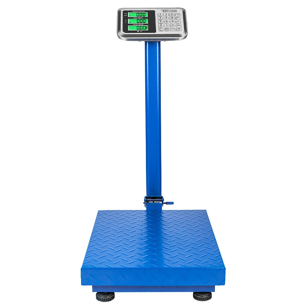 Heavy Duty 661lb Capacity Digital Platform Scale with LCD Display for Warehouse