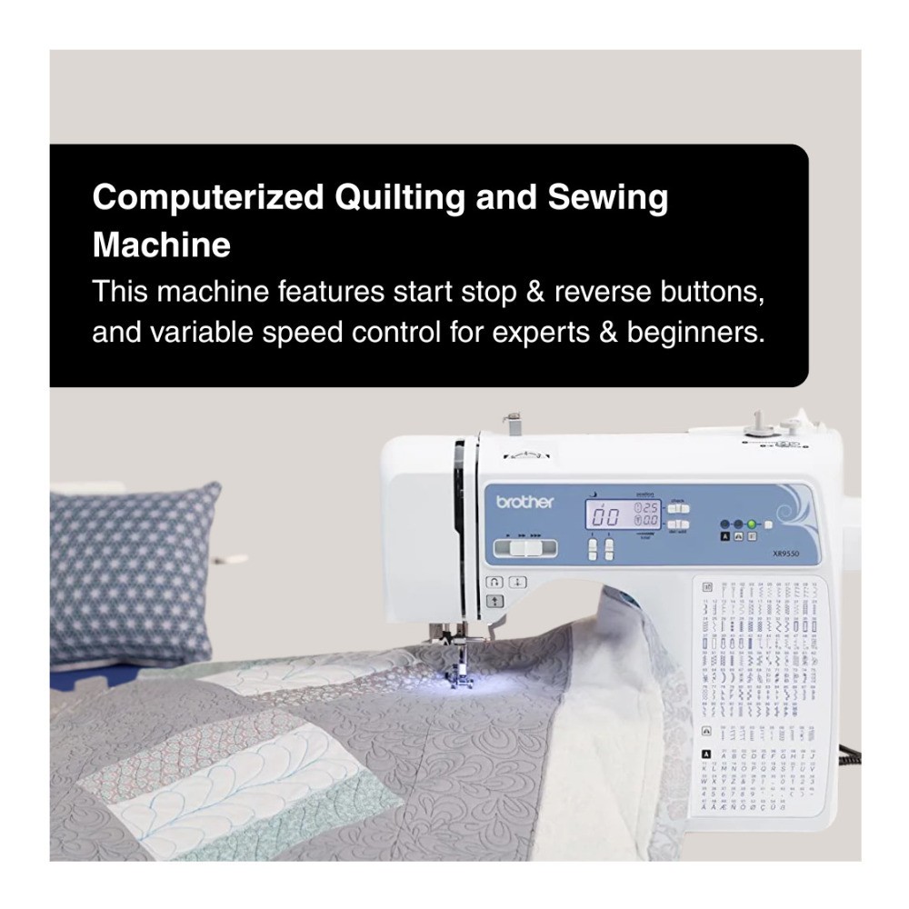 Brother XR9550 Computerized Sewing Quilting Machine Bundle ELITE