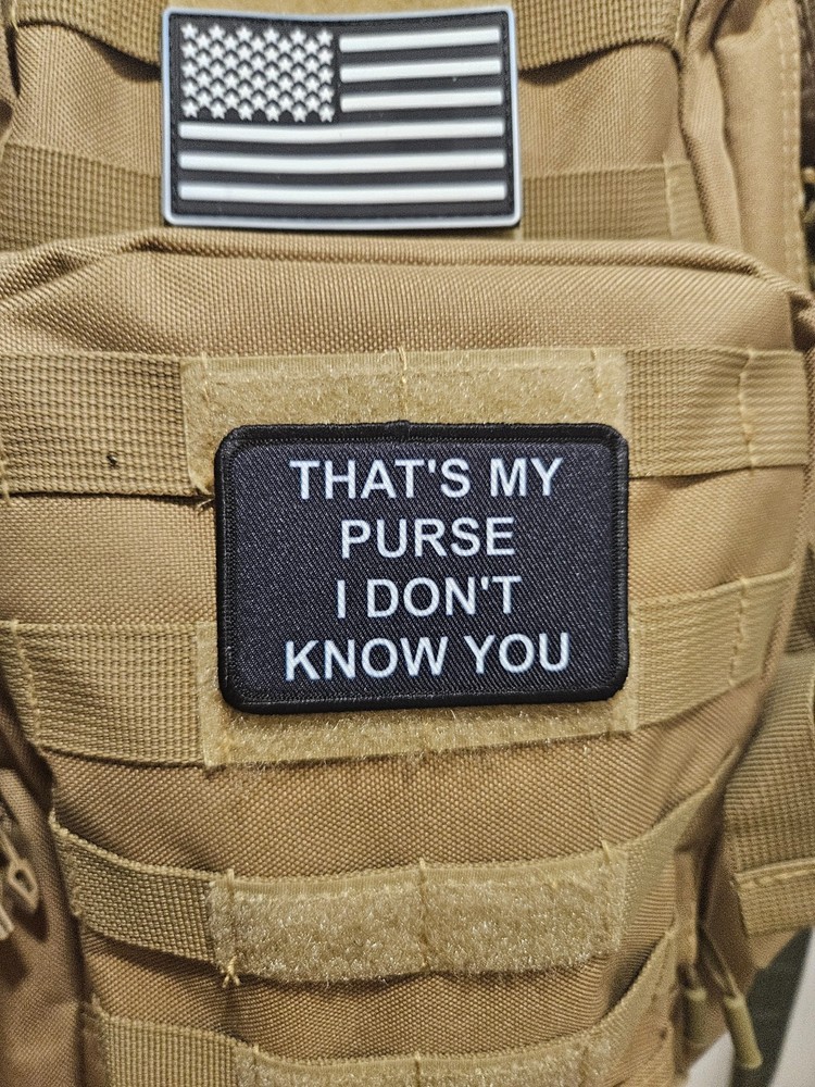 That's my purse meme 2"x3" hook & loop funny patch