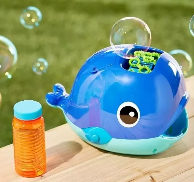 Play Day Bubble Whale Battery Operated Bubble Maker, Bubble Blowing Machine