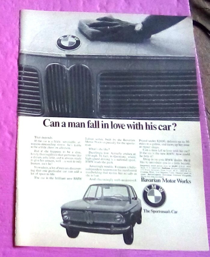 1968 BMW Bavarian print ad