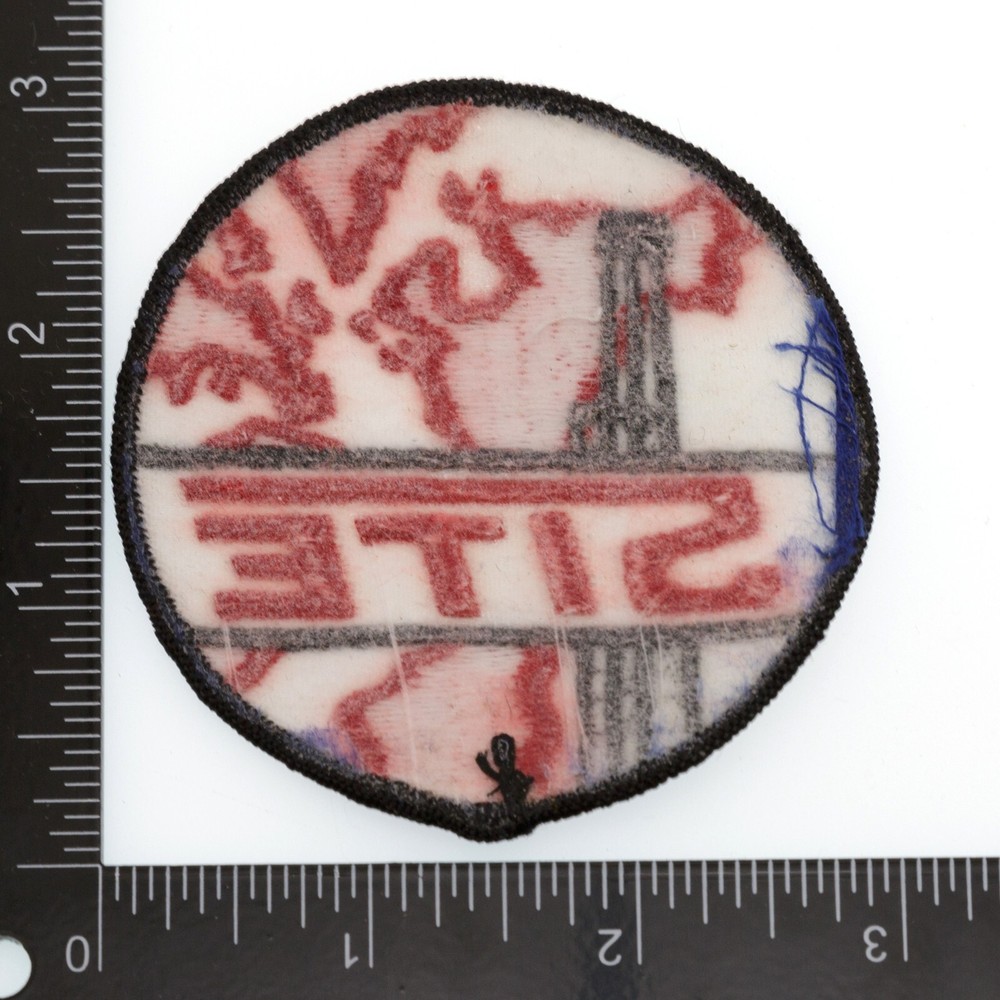 SITE Oil Rig Patch – Global Map Embroidery Drilling Training Program Red Black