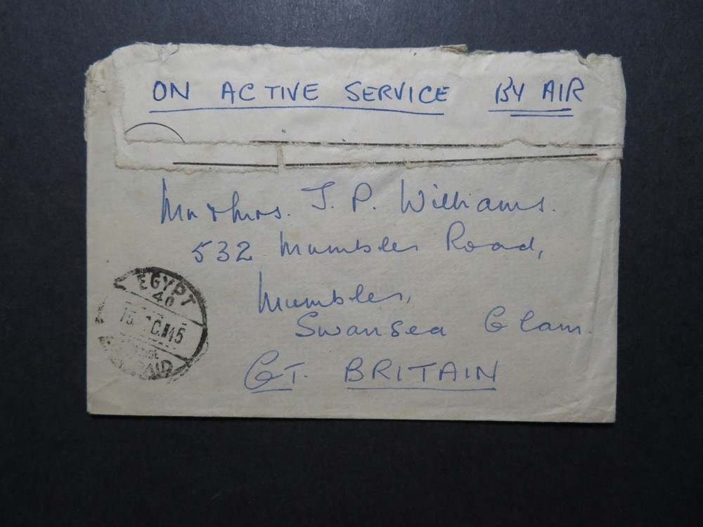 Egypt 1945 Active Censor Cover to Great Britain - Z11566